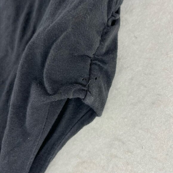 Mom's The Word Maternity Tank Top Womens Sz M Gray Ruched Square Neck Sleeveless - Picture 9 of 12